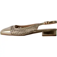 Poti Pati Escarpins à bride arrière 'Pumps mit Riemchen' or
