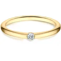 Trilani Bague or / transparent