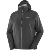 Salomon - Veste imperméable et coupe-vent de trail - Bonatti Waterproof Jkt M Deep Black pour Homme - Taille S - Noir