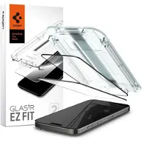 Spigen Glas.tR EZ Fit FC verre trempé pour iPhone 15 Pro - noir 2 pcs