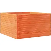 vidaXL Jardinière cire marron 80x80x45,5 cm bois de pin massif