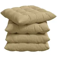 vidaXL Coussins De Siège 4 Pcs Vert Gris 40 X 40 X 6 Cm