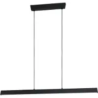 Eglo Connect LED Suspension Simolaris-Z noir 122 x 5,5 cm dimmable