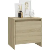 vidaXL Tables De Chevet 2 Pcs Chêne Sonoma 45x34x44,5 Cm Aggloméré