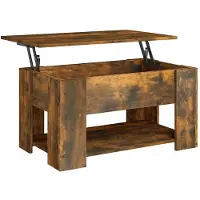 vidaXL Table basse chêne fumé 79x49x41 cm Bois composite