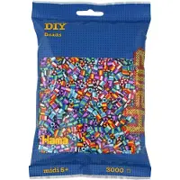 Hama Sachet de 3000 perles midi : perles bicolores