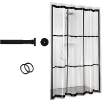 Sealskin Barre de Douche Seallux avec Rideau et Anneaux