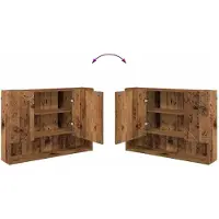 vidaXL Ensemble de meubles de salle de bain, 4 pièces, bois de récupération, 35 x 30 x 192 cm