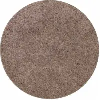 vidaXL Tapis Shaggy antidérapant Marron 160 x 160 cm PP