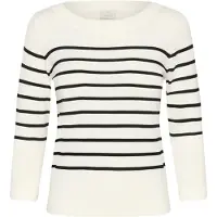 Kaffe Pull-over 'Lizza' noir / blanc