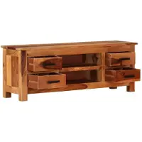 vidaXL Armoire TV 110x30x40 cm bois massif