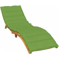 vidaXL Coussin pour bain de soleil Melange Vert 200x60x4 cm Tissu