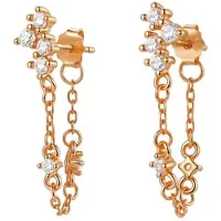 Hey Happiness Boucles d'oreilles 'Cluster Blossom' or rose