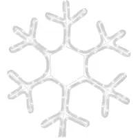 vidaXL Flocons de neige LED 3 pcs. Blanc chaud 38x37 cm