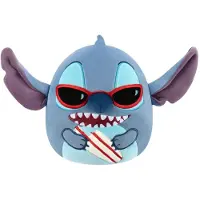 Jazwares Peluche Squishmallow Lilo & Stitch, Stitch avec planche de surf, 20 cm