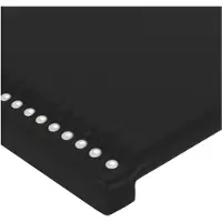 vidaXL Têtes de lit 2 pièces noir 100x5x78/88 cm similicuir