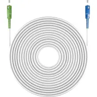 Goobay Glasfaserkabel FTTH, Singlemode OS2 White, weiss Simplex, 3 m