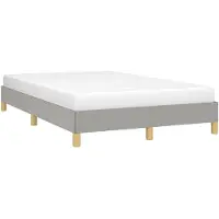 vidaXL Cadre de lit sans matelas gris clair 120x190 cm Tissu