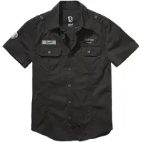 Brandit Chemise 'Luis' gris / noir / blanc cassé