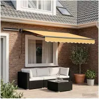 vidaXL Auvent électrique rétractable , couleur sable, 2,5 x 2 m