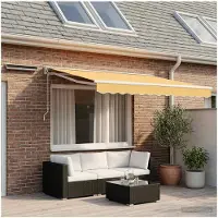 vidaXL Auvent électrique rétractable , couleur sable, 2,5 x 2 m