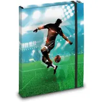 Itenga boîte à classeurs motif football DIN A4 Largeur intérieure du dos : 30 mm