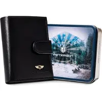 PTN Peterson Portefeuille en cuir pour homme Iese Noir Taille unique