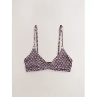 Next Hauts de bikini bleu / brun foncé / blanc
