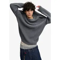 Superdry Homme Pull Côtelé Coupe Droite Bench Grey Taille: S
