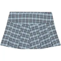 Superdry Jupe 'Bench x ' beige / bleu clair / noir / blanc