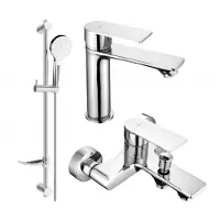 Mexen Royo SET Mélangeur lavabo + bain avec accessoires DF05, chromé (72203DF05-00)