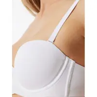Schiesser Soutien-gorge ' Bandeau mit Schale - Unique Micro ' blanc