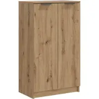 vidaXL Armoire à chaussures chêne artisanal bois d'ingénierie