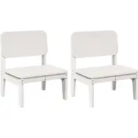 vidaXL Chaises de jardin 2 pcs. Blanc 60x52,5x72 cm Pin massif