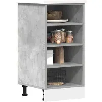 vidaXL Armoire basse Riga imitation vieux bois 40x44,5x81,5 cm Matériau dérivé du bois