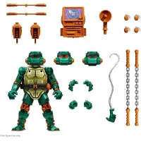 Super7 Teenage Mutant Ninja Turtles Ultimates Action Warrior Metalhead Michelangelo Figure 18 Cm Vert
