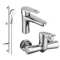 Mexen Kama DF05 SET Mélangeur lavabo + douche avec accessoires, chrome (72504DF05-00)