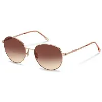 Rodenstock Lunettes de soleil - - R1447 - Monture métal doré - Verres roses - Forme ronde