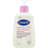 Cetaphil Huile nourrissante pour mousse nettoyante pour le visage pour peaux normales ΰ sθches jusqu'ΰ 24 heures d'hydratation 8 fl oz