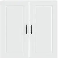 vidaXL Armoire murale PORTO blanche 80 x 31 x 80 cm en aggloméré