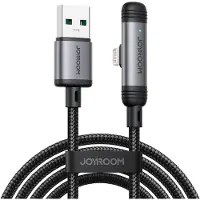 JOYROOM Câble de charge rapide coudé USB-A vers Lightning , 3 A, 1,2 m - Noir