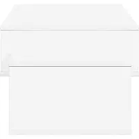 vidaXL Table basse blanche 105 x 50 x 32,5 cm Bois composite