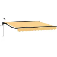 vidaXL Auvent électrique rétractable , couleur sable, 4,5 x 3,5 m