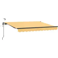 vidaXL , store enroulable, couleur sable, 450 x 300 cm, polyester