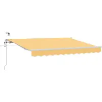 vidaXL , store enroulable, couleur sable, 450 x 350 cm, polyester