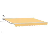 vidaXL Auvent électrique rétractable , couleur sable, 4,5 x 3,5 m