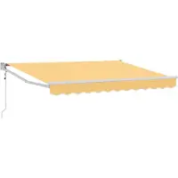 vidaXL , store enroulable, couleur sable, 4 x 3 mètres, polyester et métal