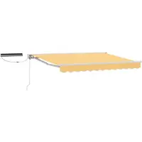 vidaXL Auvente électrique rétractable , couleur sable, 3,5 x 2,5 m