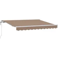 vidaXL , store enrouleur, couleur taupe, tissu, 4 x 2 mètres