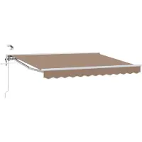 vidaXL Auvent électrique rétractable , couleur taupe, 4 x 2 m
